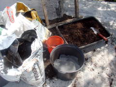 rooftop soil mixing station
